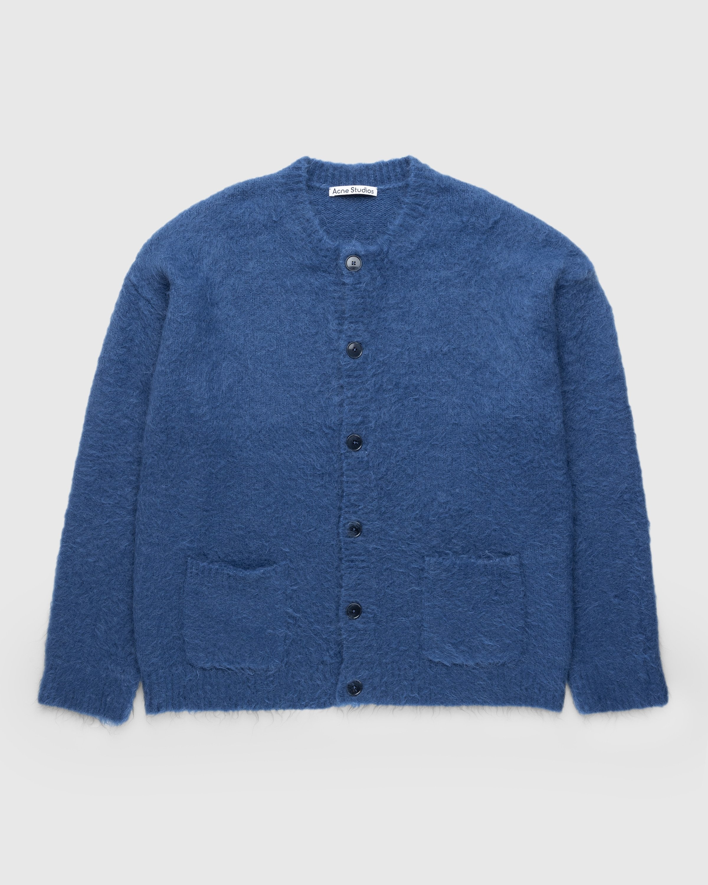 Acne Studios – Brushed Wool Cardigan Blue | Highsnobiety Shop